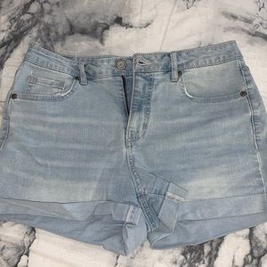 Light Wash Denim Shorts